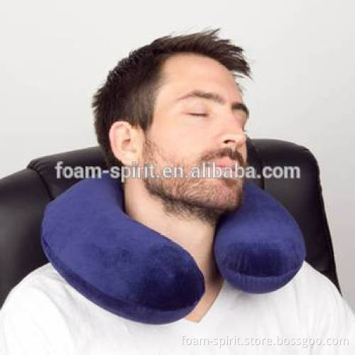 U shaped Memory FoamTravel Neck Rest Pilllow Black